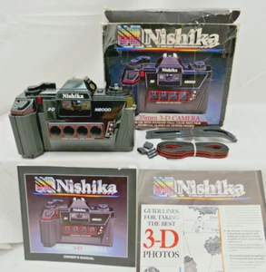 Nishika N8000 35mm Quadrascopic Stereo 3D Lenticular Camera- Near Mint!!!! - Picture 1 of 12