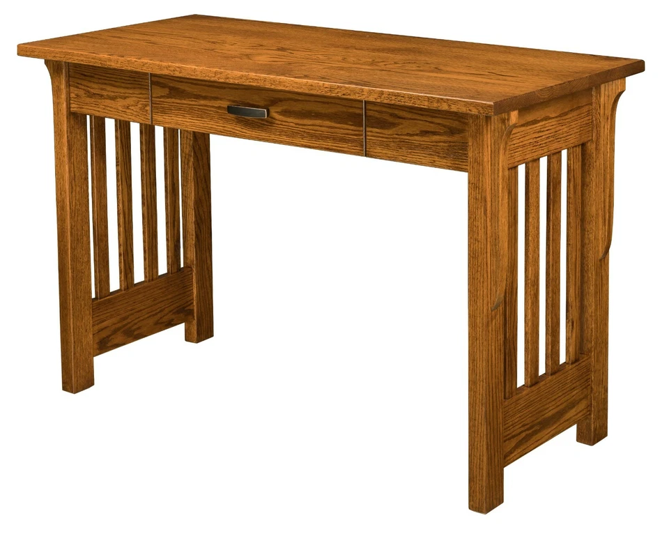 ENVÍO RÁPIDO 48" Escritorio Amish Mission Boston Muebles de Oficina Madera de Roble Rojo Foto 1 de 1