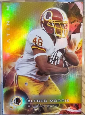 2015 Topps Platinum Gold Alfred Morris #60 Washington Redskins - Image 1 of 2