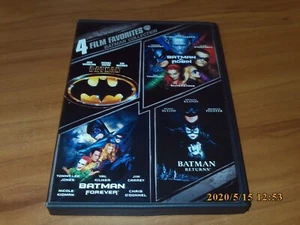 4 Film Favorites: Batman (DVD, 2009, 2-Disc Widescreen) Robin/Returns/Forever - Picture 1 of 2