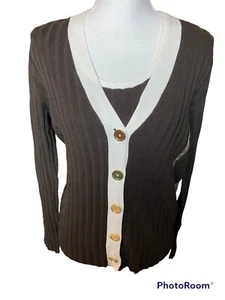 Jones New York Signature Large Sweater Set. Large - Picture 1 of 6