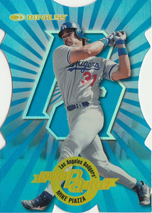 Mike Piazza 1997 Donruss Power Alley Blue Die Cut 89/2000