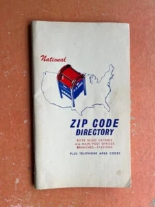 1970 USPS NATIONAL ZIP CODE DIRECTORY United States Post Office + Area Codes - Picture 1 of 2