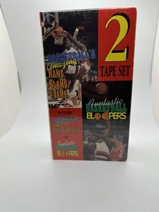Basketball's Amazing Rams, Slams, & Jams + Funtastic Basketball Bloopers VHS New - Picture 1 of 6