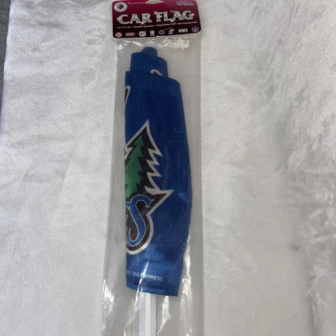 Vintage Minnesota Timberwolves Car Flag 15”x11 1/2” Weather Resistant NEW Cover