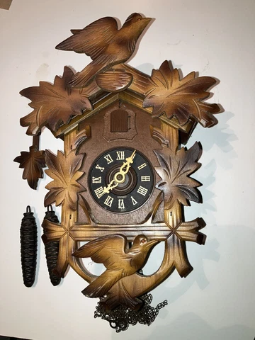 Antique GERMAN Black Forest Carved  CUCKOO Clock Cover