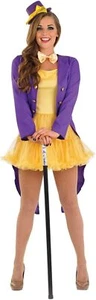 Womens Chocolate Factory Owner Costume S-XL Ladies Charlie Fancy Dress Book Week - Picture 1 of 4