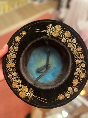 Vintage Danish Traditional Velvet Hat  - Image 1 of 4