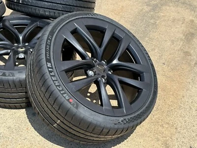 4 OEM NEW 2025 21” TESLA MODEL S PLAID ARACHNID WHEELS TIRES MICHELIN TPMS - Image 1 of 4