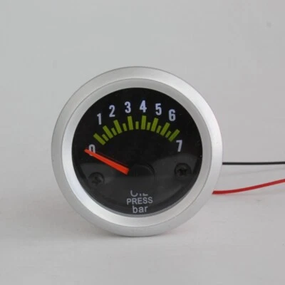 2" 52mm Auto Oil Pressure Gauge 0-7 KG (Bar) Car Racing Speedboat Pointer - Image 1 of 4