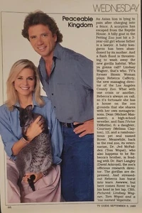 1989 TV Guide ad Peaceable Kingdom Lindsay Wagner Tom Wopat - Picture 1 of 1