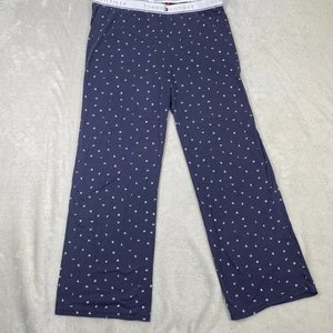 Tommy Hilfiger Pajama Pants Mens XL Navy Blue Logo Print Lounge Sleepwear - Picture 1 of 7