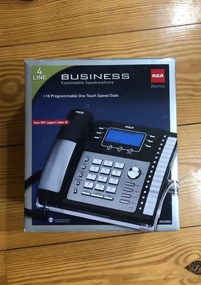 RCA 4 Line Corded Business Expandable Phone Model 25423RE1 - Image 1 of 2