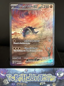 Tarjeta Pokémon Great Tusk EX 246/198 SIR Base Escarlata y Violeta L/P - Imagen 1 de 3
