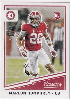2017 Panini Classics Blue Back #264 Marlon Humphrey #012/175 RC - Image 1 of 2