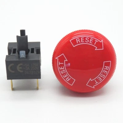 Interruptor pulsador Omron A165E-S-02 DPST-NC ROJO 24V 30mm IP65 Foto 1 de 3