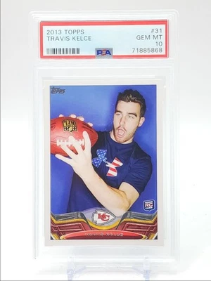 Travis Kelce 2013 Topps Fútbol Rookie Chiefs #31 Gem MT RC PSA 10 Q5965 Foto 1 de 2
