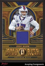 2023 Panini Gold Standard Gold Rush Materials #4 Josh Allen JERSEY RELIC 074/299