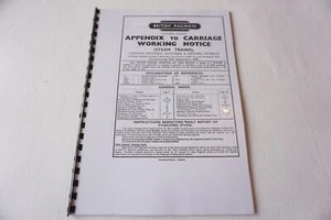 Septiembre 1958 Fascimilie vagón de ferrocarril aviso de trabajo trenes de vapor occidentales - Imagen 1 de 6