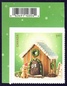 Canadá sc#3469 vacaciones 2024: casas de pan de jengibre, unidad de folleto, como nuevo-nuevo - Imagen 1 de 2