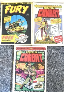 FORCES IN COMBAT. 1 & 3 & FURY. 2. (3 ISSUE VINTAGE MARVEL 1977-1980 LOT) - Picture 1 of 13