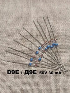 10 pcs. D9E (Д9E) Germanium Diode 50V 30mA Fuzz Pedals and Crystal Radio Vintage - Picture 1 of 7