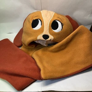DISNEY Lady & The Tramp Furrytale Friends WARMWEAR Hat Scarf XS/Small - Picture 1 of 4