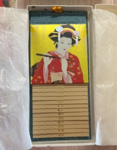 Japanese Telephone List Phone Book Traditional Art Geisha Vintage in Box - Picture 1 of 9
