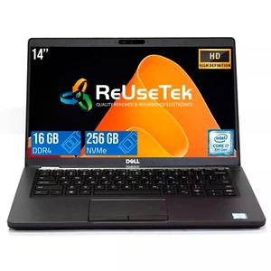 Dell Latitude 5400 14.0" FHD Intel i7-8665U 16GB RAM 240GB SSD USB-C Win 11 Pro - Picture 1 of 17