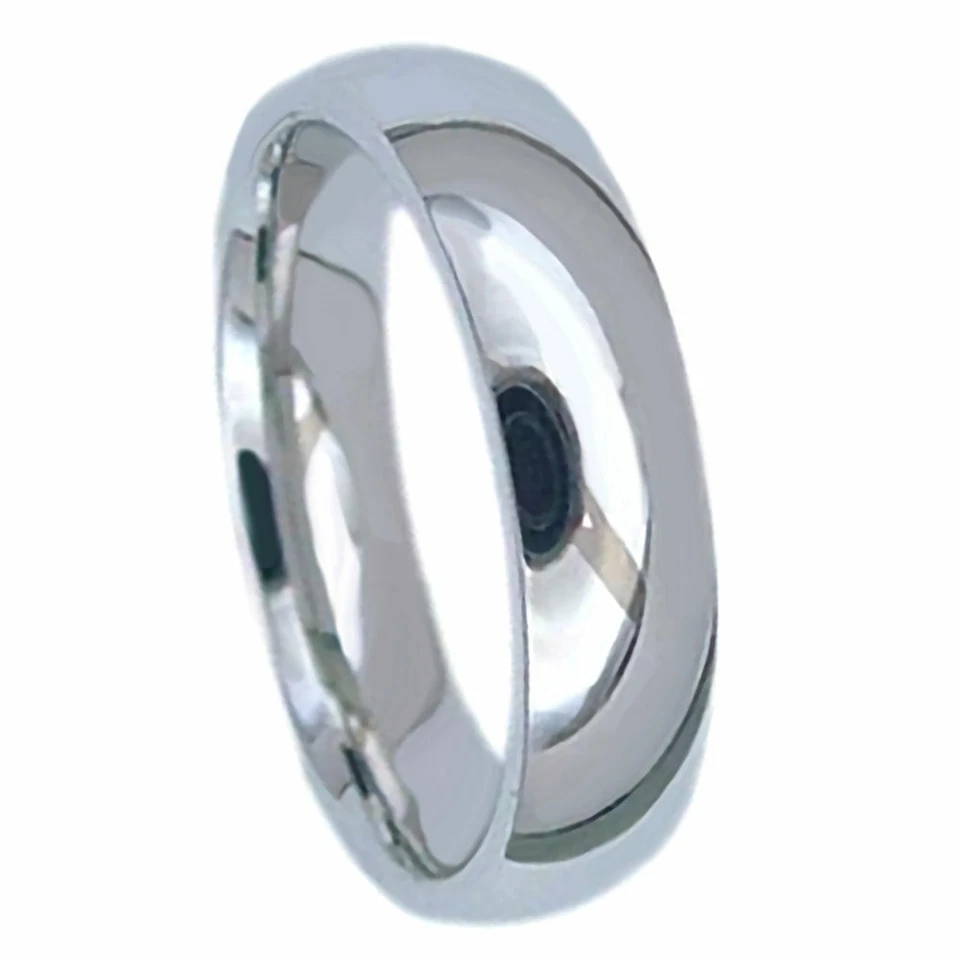 Titanium 6mm Comfort Fit Domed Wedding Band  - Image 1 of 1