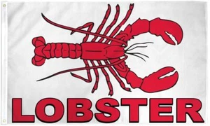 "LOBSTER" flag 3x5 ft polyester banner sign seafood food - Picture 1 of 7