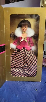 Muñeca Barbie morena Avon 1996 edición especial Winter Rhapsody Mattel 16353 en caja original Foto 1 de 3
