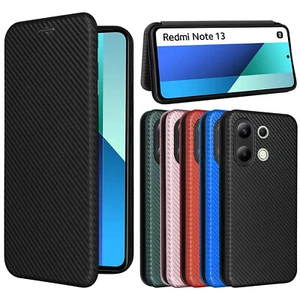 Für Xiaomi Case Magnetic Flip Carbon Fiber Leder Geldbörse Cover + Lanyard # - Zdjęcie 1 z 18