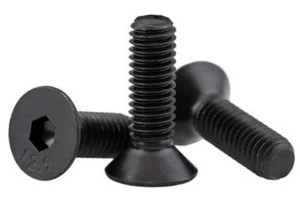 12.9 Acero al carbono M3 M4 M5M6M8-10 Tornillos de cabeza hexagonal avellanados Óxido negro - Imagen 1 de 9