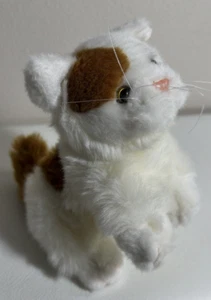 Plushland Realistic Brown / White Kitten Plush Stuffed Animal Toy Whisker Issues - Picture 1 of 24