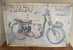 Vintage/Retro Metall Motorrad Schild - Bild 1 von 5