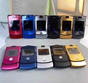 Unlocked HOT Motorola RAZR V3 Flip GSM Bluetooth MP4 video Mobile Phone - Picture 1 of 26