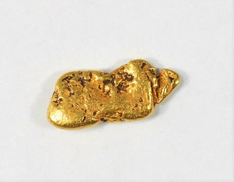PURE GOLD NUGGET ALASKA YUKON BC NATURAL SMALL ROCK HAND PICKED RAW FINE 22k .4g Cover