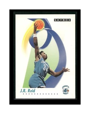 1991-92 SkyBox #32 J.R. Reid Charlotte Hornets Basketball Card NBA - Image 1 of 2