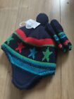 Blue Zoo Borg Trapper Hat With Mittens Bnwt 0-6 Months
