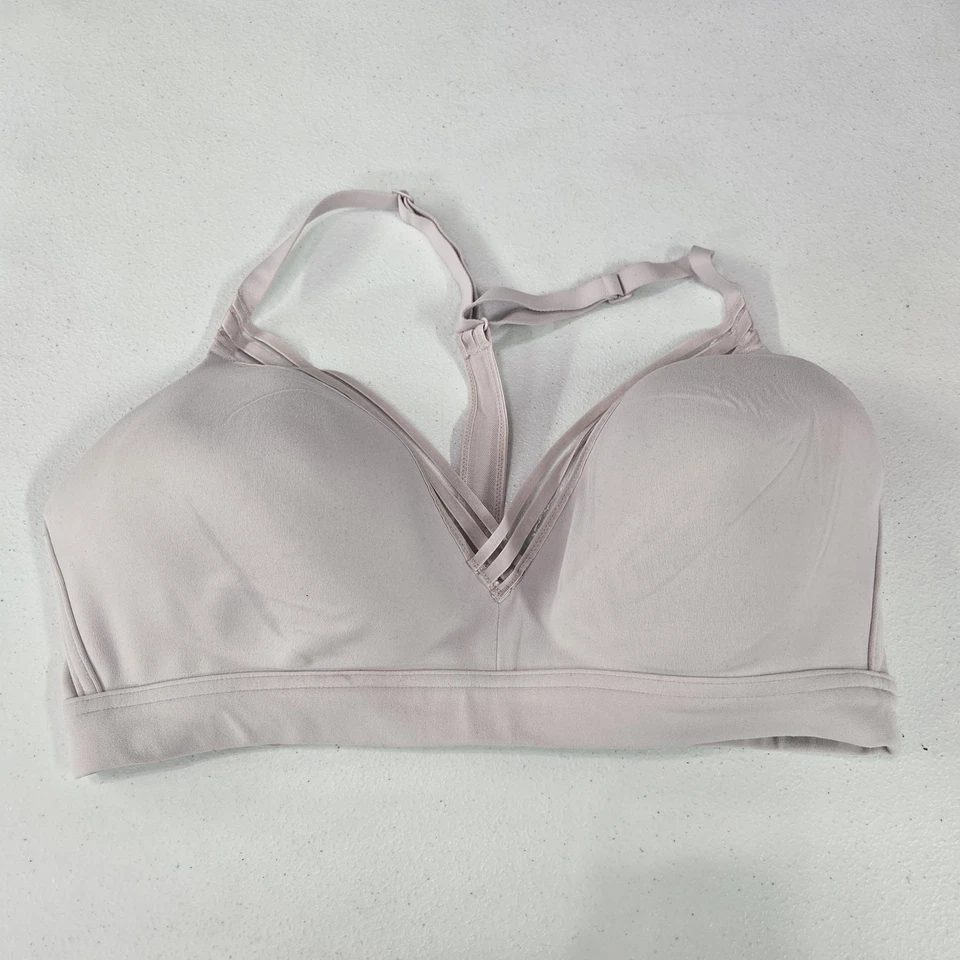 Athleta Women Bra Medium Light Mauve Bralette Wireless Strap Adjustable READ - Image 1 of 4