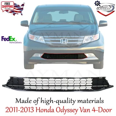 NEW Bumper Lower Grille Assembly For 2011-2013 Honda Odyssey Front Dark Gray Foto 1 de 4