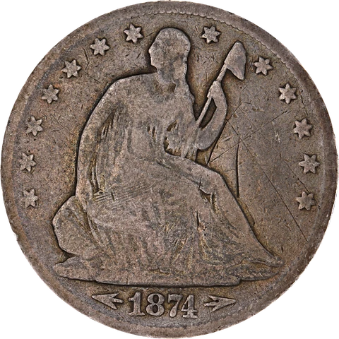 1874-P Seated Half Dollar Great Deals From The Executive Coin Company Cover