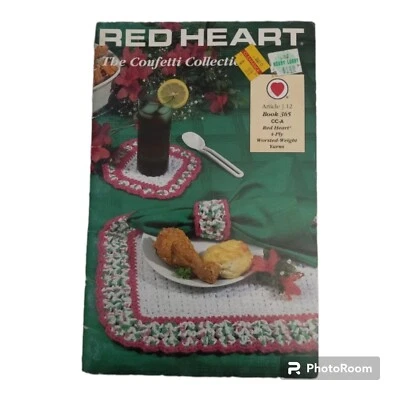 The Confetti Collection Crochet Booklet by Red Heart Hobbies Crafts Grannycore  - Image 1 of 4