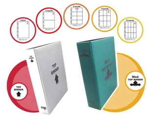 INSERTI TOP-SAFE per RACCOGLITORE TOP BINDER 9 TASCHE 8,6 x 10,9 cm conf. 10 pz - Picture 1 of 3