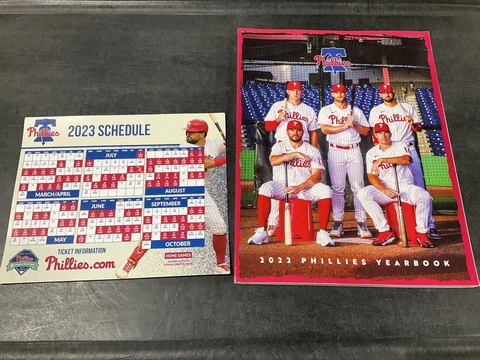 PHILLIES 2022 YEARBOOK & 2023 MAGNET MAGNETIC SCHEDULE  SGA Cover