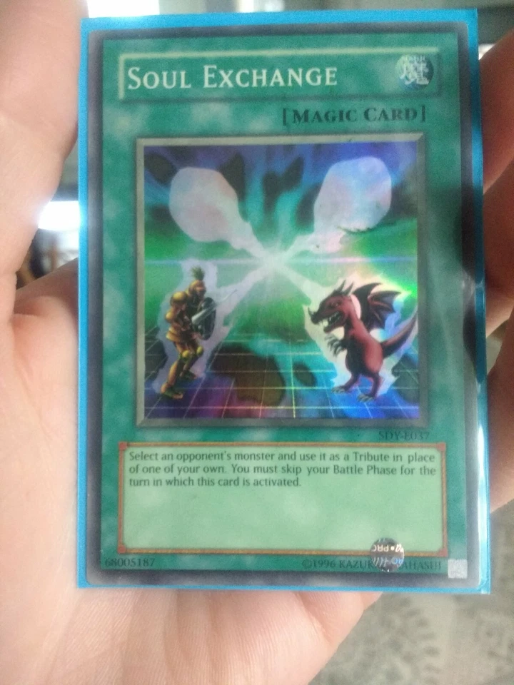 YUGIOH SDY-E037 Soul Exchange Super Rare  new mint/near mint sleeved - Photo 1/1