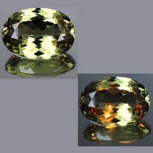 Piedra preciosa suelta diáspora cambio de color pavo 4,23 quilates fantástico ovalado (12 x 9 mm) - Imagen 1 de 4