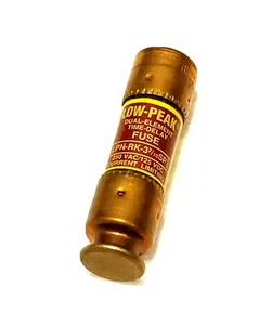 BUSSMANN LPN-RK-3-2/10SP, DOBLE ELEMENTO, FUSIBLE DE RETARDO DE TIEMPO - Imagen 1 de 2
