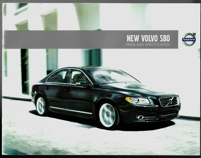 Volvo S80 Specifications 2009-10 UK Market Brochure SE Lux Executive Premium - Image 1 of 2